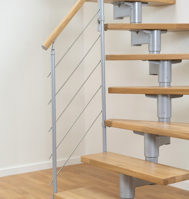 Extra staircase railing STYLE 6 White RAL 9016