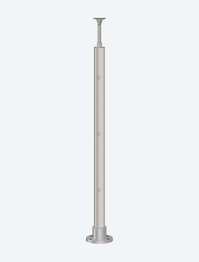 Baliustrados stulpelis PRO 3 Silver
