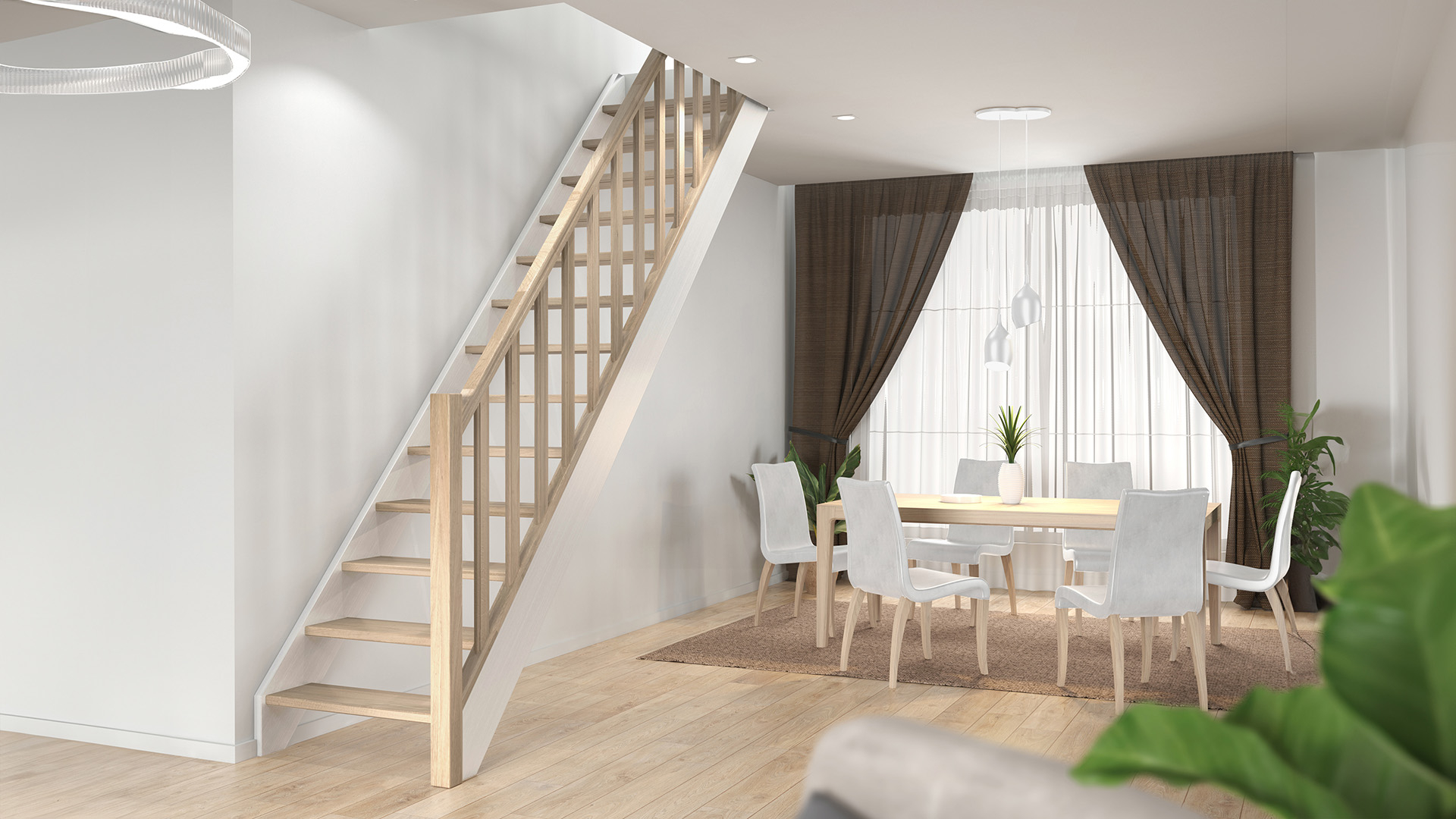 Laiptai HELSINKI balti White